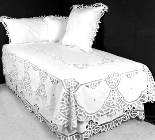 Old Fashions. Twin Size bed ruffles